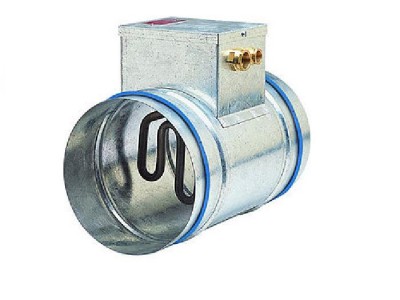 Batterie terminale électrique circulaire en gaine pour chauffage d'air conditionnement d'air pré-chauffage maintient en température T°C