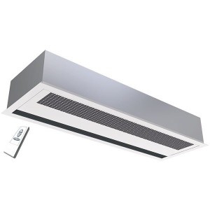 Rideau d'air encastré électrique ou eau chaude conditionnement d'air, limite d'échanges thermique, ventilation, chauffage d'air, rafraîchissement d'air