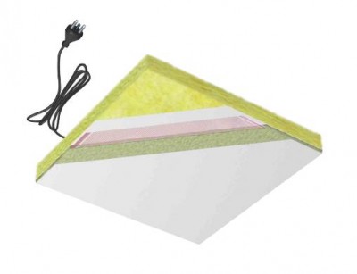Plafond rayonnant modulaire électrique, chauffage de solide, personnes, industriel, tertiaire