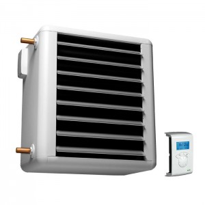 Aérotherme mural à eau chaude chauffage d'air et de gaz ventilation séchage industriel et tertiaire - EICSO Distribution