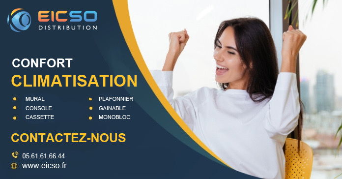 confort et climatisation industrielle - plafond, murale - Eicso distribution
